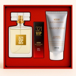 Kit 321 VIP Masculino Perfume 100ml + 15ml + Creme 100ml