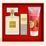 Kit Adorable Woman Perfume 100ml + 15ml + Creme 100ml