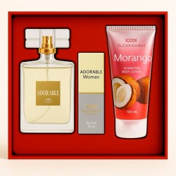 Kit Adorable Woman Perfume 100ml + 15ml + Creme 100ml
