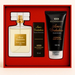 Kit Amor Verdadeiro Ricardo Perfume 100ml + 15ml + Creme 100ml