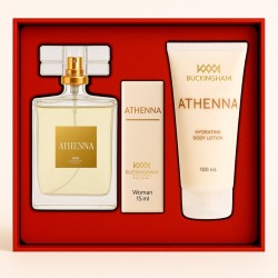 Kit Athenna Feminino Perfume 100ml + 15ml + Creme 100ml