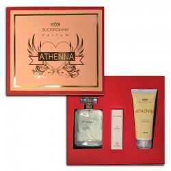 Kit Athenna Feminino Perfume 100ml + 15ml + Creme 100ml