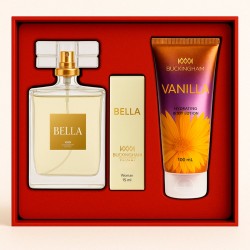 Kit Bella Feminino Perfume 100ml + 15ml + Creme 100ml