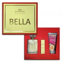 Kit Bella Feminino Perfume 100ml + 15ml + Creme 100ml