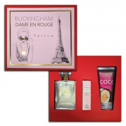 Kit Dame en Rouge Feminino Perfume 100ml + 15ml + Creme 100ml