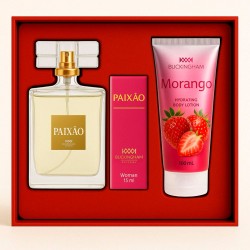 Kit Paixão Feminino Perfume 100ml + 15ml + Creme 100ml
