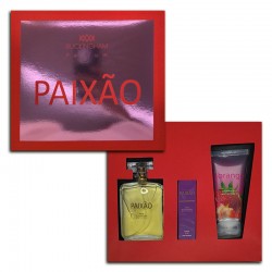 Kit Paixão Feminino Perfume 100ml + 15ml + Creme 100ml