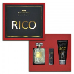 Kit Rico Masculino Perfume 100ml + 15ml + Creme 100ml