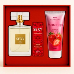 Kit Sexy Feminino Perfume 100ml + 15ml + Creme 100ml