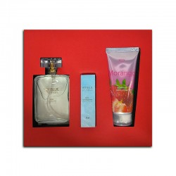 Kit Sky Blue Feminino Perfume 100ml + 15ml + Creme 100ml