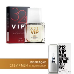 Perfume Buckingham 321 VIP - Masculino 25ml - 212 VIP MEN