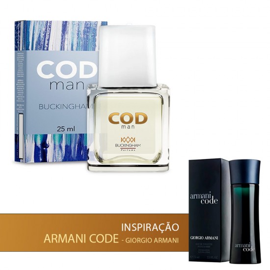Perfume Buckingham Cod Man - Masculino 25ml - Armani Code