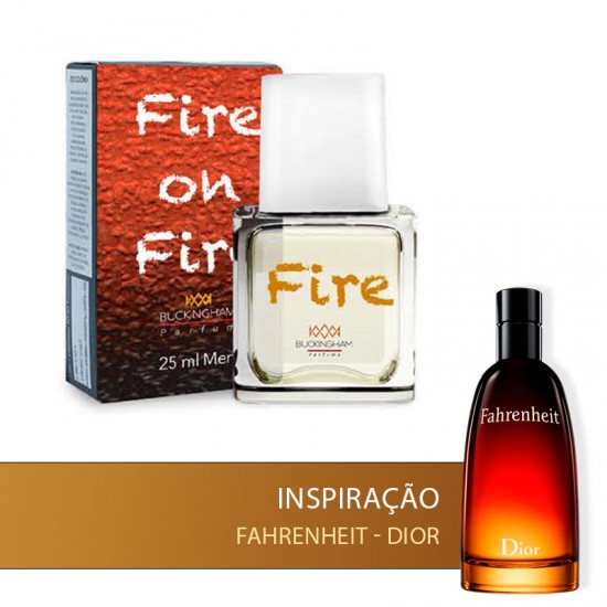 Perfume Buckingham Fire on Fire Masculino - 25ml - Fahrenheit